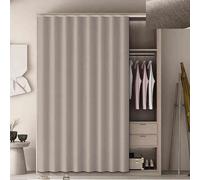 Self-Adhesive Dust Curtain for Wardrobes & Bookcases No Drill Installation Dustproof Storage Solution Perfect for Bedroom & Living Room Organization