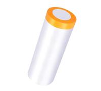 Self-Adhesive Dust Sheet Roll with Built-In Tape for Easy Decorating, Plastic Masking Film for Furniture, Floors, Walls, Sofas & Cars During Renovation 2 Rolls 2.7mx20m