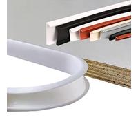 Self-Adhesive Edge Bucket, Edge Protection Baby, Corner Protection, Edge Protection, U-Shaped TPE Edge Tape for Cabinet Repair, Furniture Restoration and Renovation (White, U25 mm x 3 m)