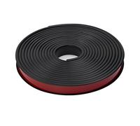 Self Adhesive Edging Strip 5M U Shape Edge Banding Self-Adhesive Protector for Veneer Furniture Edging Trim Cabinet Table Repair Restoration(Black,9mm)