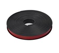 Self Adhesive Edging Strip 5M U-Shape Edge Banding Strip Self Adhesive Edging Protector for Furniture TPE Veneer Corner & Safety Guards Table Cabinet(Black,20mm)