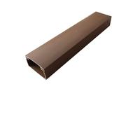 Self Adhesive Electrical Cable Mini Trunking PVC TV Tube Wire Conduit Tidy Plastic Cover Organiser Management Duct Ducting White Brown Black Silver Red Multi Size (25mm x 16mm x 1m, Brown)