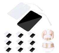 Self-Adhesive Electrodes, 10 Pcs Unit Replacement Pads, 5cm x 10cm Machine Pads, Reusable Electrode Pads for Effective Pain Relief & Management, Compatible with Most TENS Machines