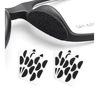 Self-Adhesive Eyeglass Nose Pads 24 Pairs, D-Shape Design Soft Foam Anti-Slip Mini Nose Pads for Glasses or Sunglasses, Making The Eyeglasses fit Your Nose More(Black)