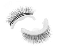 Self Adhesive Eyelash Reusable 3D Makeup Eyelash Self Stick False Fake Eyelash for Women Girl Eye Makeup Tool 1Pair Style2 Self Adhesive Eyelashes