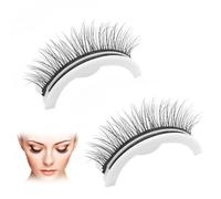 Self Adhesive Eyelash Reusable 3D Makeup Eyelash Self Stick False Fake for Women Girl Eye Makeup Tool 1Pair Style2