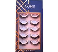 Self-adhesive eyelashes gift set made of natural fibre - handmade vegan eyelashes for beginners, easy to use steamed false eyelashes, doll and cat eyelashes