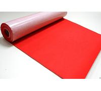 Self Adhesive Felt Baize Fabric Mini Rolls - RED, 5Mtrs - 500cmx45cm