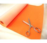 Self Adhesive Felt Baize Fabric Mini Rolls - Superbright Orange, Sample - 23cmx23cm 9"x9"
