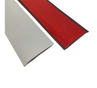 Self Adhesive Flat Floor Transition Strip, PVC Laminate Floor Carpet Transition Threshold Divider Strips, Flooring Edge Trim (5CM/3M, Grey)