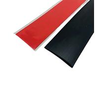 Self Adhesive Flat Floor Transition Strip, PVC Laminate Floor Carpet Transition Threshold Divider Strips, Flooring Edge Trim (Black, 4CM/4M)