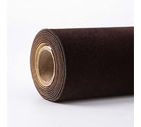 Self Adhesive Flock Velvet Fabric Roll, Flock Fabric Piece 50x150cm Multicolor For Drawer Liner Crafts DIY(Coffee)