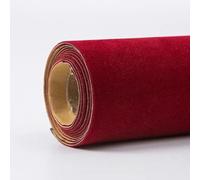Self Adhesive Flock Velvet Fabric Roll, Velvet Self Adhesive Flocking Fabric 45cm Width x (1-20) m Multicolor(Wine Red,45cm x 2m)