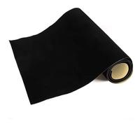 Self-Adhesive Flocking Fabric Velvet Fabric Black Felt Fabric Width 45cm/17.71inch Suitable for Drawer Lining/Crafts and Art DIY Projects/Photography Background(45cm x 300cm)