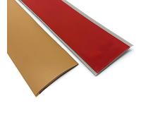 Self Adhesive Floor Bar, PVC Flat Door Bar Flooring Threshold Transition Strip Flooring Edge Trim Strip For Tile/Wood/Laminate/Joins Gap(Brown,4cm/1.57in)