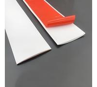 Self Adhesive Floor Bar, PVC Flat Door Bar Flooring Threshold Transition Strip Flooring Edge Trim Strip For Tile/Wood/Laminate/Joins Gap(White,7.6cm/2.99in)