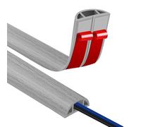 Self Adhesive Floor Cable Cover 1 m Small Flexible Cable Channel for Office, Concert, etc. Protection of Electrical Wire and Tripping Risk Prevention