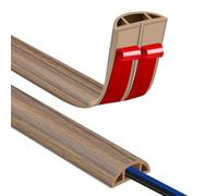 Self Adhesive Floor Cable Cover 1 m Small Flexible Cable Channel for Office, Concert, etc. Protection of Electrical Wire and Tripping Risk Prevention