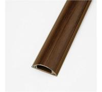 Self Adhesive Floor Cable Cover 1m Semicircle Wire Hider in Wood Grain Color Protector for Home & Office Tidy Up Cords & Cables Easy Installation