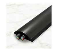 Self-Adhesive Floor Cable Cover - Tripping Hazard Prevention for Office Home & Outdoor Use -Wire Protector Black 3-5m Length