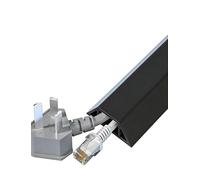 Self Adhesive Floor Cable Protector Wire Cover, Heavy Duty Cord Concealer/Line Trunking for Workshop/Warehouse/Factory, Decorative Cables Tidy Tube(Color4,W4cm)