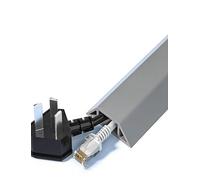 Self Adhesive Floor Cable Protector Wire Cover, Heavy Duty Cord Concealer/Line Trunking for Workshop/Warehouse/Factory, Decorative Cables Tidy Tube(Color5,W5cm)