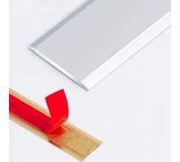 Self Adhesive Floor Cover Strips, Aluminum Flooring Edge Trim Strip, Floor Divider Strip For Doorway Threshold, Floor Tiles And Gaps(Silver,0.9m*50mm)