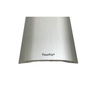 Self Adhesive Floor Cover Trim Door Bar Threshold - Covers Laminate Floors/Wood/LVT - Stick Down Transition Threshold Strip - Metal Plate Joins Flooring/Fills The Gap - Silver Colour