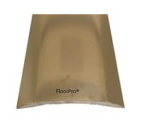 Self Adhesive Floor Cover Trim Door Bar Threshold - Covers Laminate Floors/Wood/LVT - Stick Down Transition Threshold Strip - Metal Plate Joins Flooring/Fills The Gap - Bronze Colour
