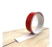 Self Adhesive Floor& Door Flooring Threshold Transition Strip,2M Laminate PVC Flat Door Threshold Strip 4cm Width Floor Edging Trim Strip for Tile Wood Joins Gap (White/2M)