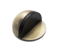 Self Adhesive Floor Door Stoppers Oval Stainless Steel Door Stop Wall Protector for Hard Floors and Glass(Bronze)