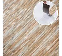 Self Adhesive Floor Planks - 30 Pack Cover 44.88 sq ft / 4.17 sqm- Vinyl Flooring Set - Peel and Stick Tiles - 36x5.98 in (91.4x15.2cm) - Vinyl Floor Tiles - Honeyline Grain Flow Wood