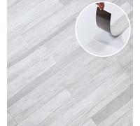 Self Adhesive Floor Planks - 36 Pack Cover 53.8 sq ft / 5 sqm- Vinyl Flooring Set - Peel and Stick Tiles - 36x5.98 in (91.4x15.2cm) - Vinyl Floor Tiles - Light Grey Ash Breeze Wood Effect