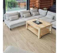 Self Adhesive Floor Planks - 36 Planks Pack Covering 53.8 Sqf / 5sqm | Each Stick On Tile Plank Measures 5.9x35.9in (91.4x15.2cm) | Peel and Stick Vinyl Flooring |Bleached Oak Timber Touch Effect