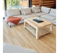 Self Adhesive Floor Planks - 7 Planks Pack Covering 10.47 sq ft / 0.97sqm | Each Stick On Tile Plank Measures 5.9x35.9in (91.4x15.2cm) | Peel And Stick Vinyl Flooring | Beige Wood Effect