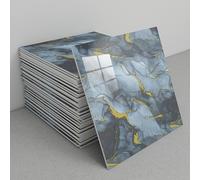 Self Adhesive Floor Sticker， Peel and Stick Marble Backsplash Tiles, 30x30cm, Pack of 30(C9)
