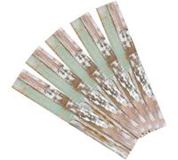 Self Adhesive Floor Sticker Rustic Wood Grain Planks PVC 5pcs | Easy to Cut and Install, Self Adhesive Design, Can be Shaped Freely, Simple Home Decoration Use