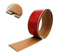 Self Adhesive Floor Transition Strip, 1.5", 2", 3" Wide Vinyl Floor Cover Strips Edging Trim Strip Floor Flat Divider Strip for Joining Floor Tiles Gaps(Yellow Oak,4cm x 300cm)