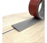 Self-Adhesive Floor Transition Strip - 196"×5cm Laminate Threshold Seam Cover, Flat Divider Door Carpet Edge Strip for Tile, Wood, Laminate Joins Gap(Gray,196in)