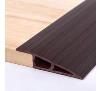 Self Adhesive Floor Transition Strip,1M Doorway Threshold Ramp Reducer Carpet Trim Strip for Tile,Wood (Brown,70-20MM)