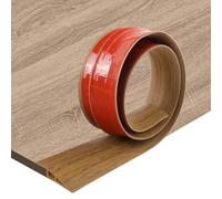 Self-Adhesive Floor Transition Strip, Door Threshold Strips for Laminate, Tile, and Carpet, Bridges Height Gaps 10-15mm, Flat Laminate Profile Flooring Edge Trim Strip for Doorways