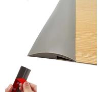 Self Adhesive Floor Transition Strip, Laminate Floor Strip Carpet Transition Strip Floor Threshold Divider Strips, Flooring Edge Trim, Suitable for Height Less Than 5mm (5MM/3M, Grey-2)