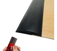 Self Adhesive Floor Transition Strip, Laminate Floor Strip Carpet Transition Strip Floor Threshold Divider Strips, Flooring Edge Trim, Suitable for Height Less Than 5mm (5MM/2M, Black-2)