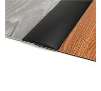 Self Adhesive Floor Transition Strip | Wear-resistant Carpet To Tile Edging Trim Laminate Wood Grain Joining(Black,7.6CM)