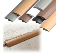 Self Adhesive Floor Transition Strips for Doorways, 1m 2m Vinyl Door Threshold Strip, Waterproof Floor Carpet Edge Trim, Threshold Reducer for Uneven Surfaces(Light Brown,7mm x 3m/10ft)
