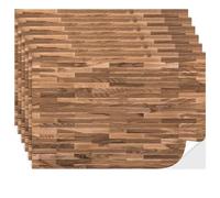 Self-Adhesive Flooring for Dollhouses, Self-Adhesive Flooring Miniature Dollhouse Flooring, 6 Sheets Self-Adhesive Wallpaper for Dollhouses, Dollhouse Wallpaper 1:12 Dollhouse Accessories