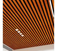 Self-Adhesive Foam Ceiling Tiles, 67x67 cm 40-Pack, Striped 3D Wall Panels for Interior Décor, Easy Installation Waterproof Covering