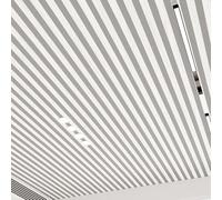 Self-Adhesive Foam Ceiling Tiles, 67x67 cm 40-Pack, Striped 3D Wall Panels for Interior Décor, Easy Installation Waterproof Covering