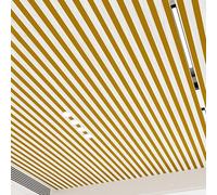 Self-Adhesive Foam Ceiling Tiles, 67x67 cm 40-Pack, Striped 3D Wall Panels for Interior Décor, Easy Installation Waterproof Covering