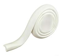 Self-Adhesive Foam Edge Guard Corner Protector for Child Safety, L-Shaped Baby Bumper Strip, 2m Length, 0.8cm or 1.2cm Thickness, White Protective(L)